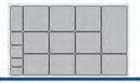 Bott Cubio drawer cabinet plastic box kit B 800x525x100+mmH Bott Drawer Cabinets 800 Width x 525 Depth 43020497 
